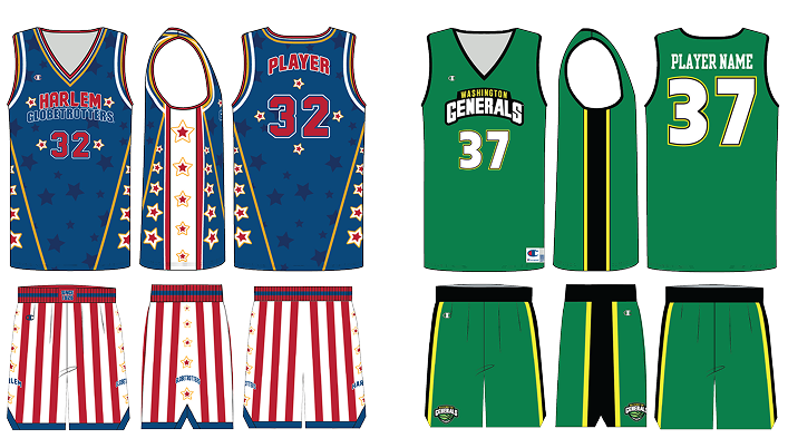 Harlem Globetrotters Jerseys
